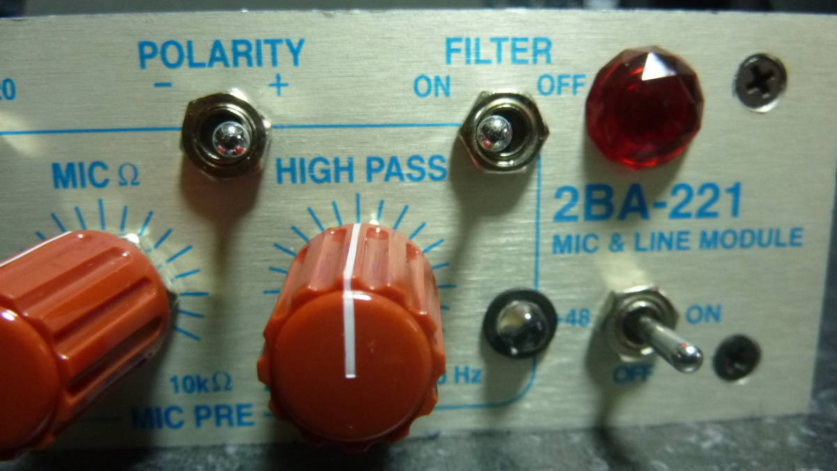 中古】SUMMIT AUDIO 2BA-221 真空管マイクプリアンプ 100V仕様(マイク