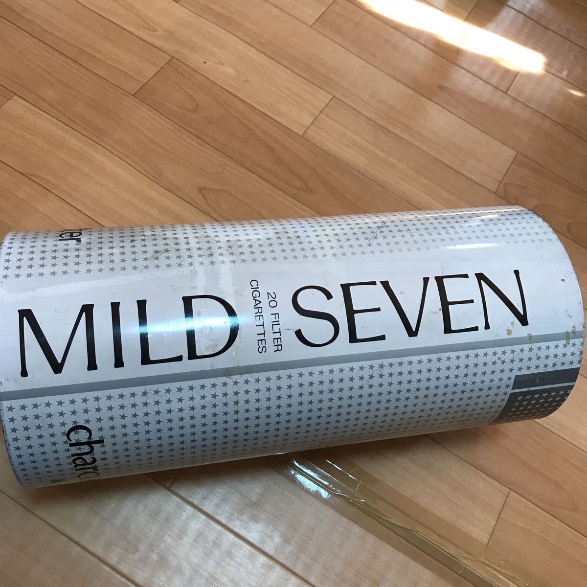 【昭和レトロ】MILD SEVEN マイルドセブン　スチール缶 ゴミ箱 当時品 昭和レトロ MILD SEVEN マイルドセブン ゴミ箱 - メルカリ