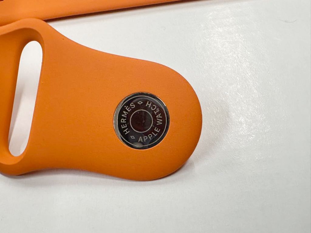 ☆即決 美品 Apple Watch HERMES 限定 オレンジ スポーツバンド 45mm