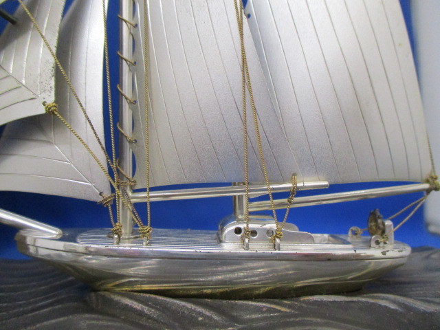 銀製 純銀 帆船 置物 ヨット sterling960 関工芸 シルバー 関工芸