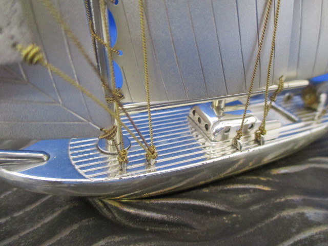 銀製 純銀 帆船 置物 ヨット sterling960 関工芸 シルバー 関工芸