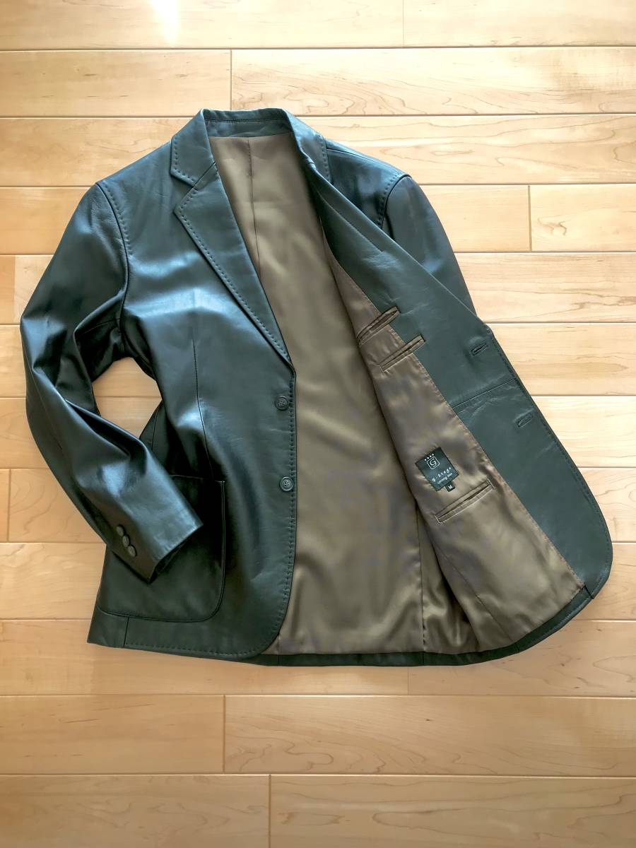 羊革　テーラードジャケット