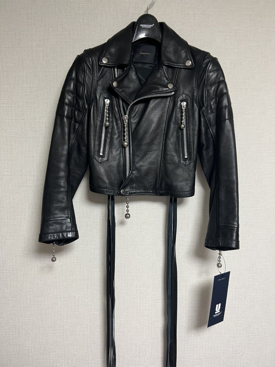 アンダーカバー sacai サカイ 共通 袖レザー ライダース サイズ3