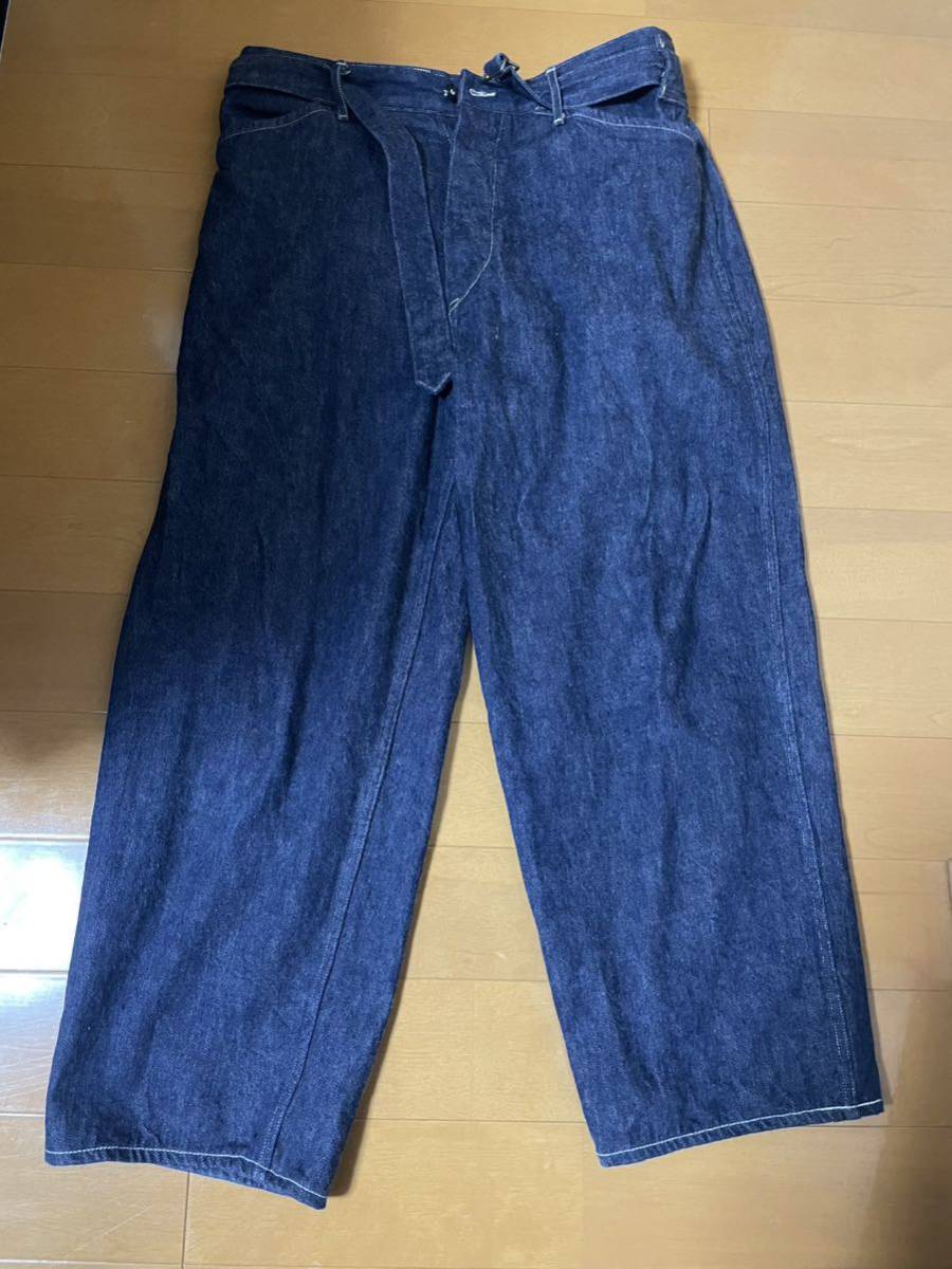 COMOLI - デニム デニムベルテッドパンツ, – 0 comoli 20AW