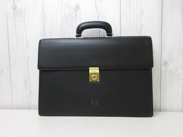 極美品 新品同様 LOEWE ロエベ アナグラム ビジネスバッグ ブリーフ