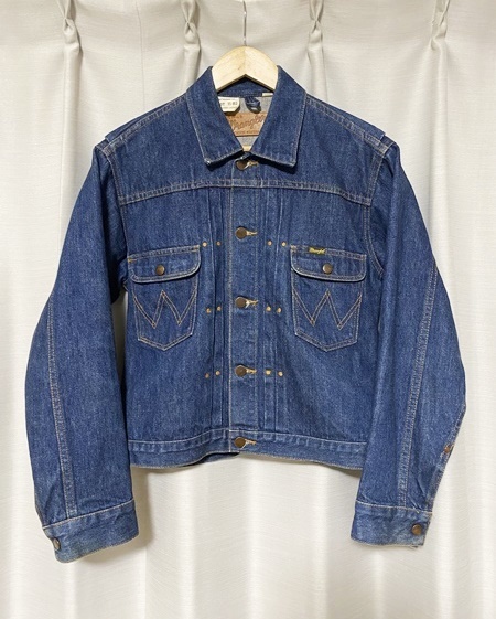 美品☆【90s Wrangler】11MJ 復刻モデル インディゴデニムジャケット M WESTERN JACKET M4757-00 ラングラー