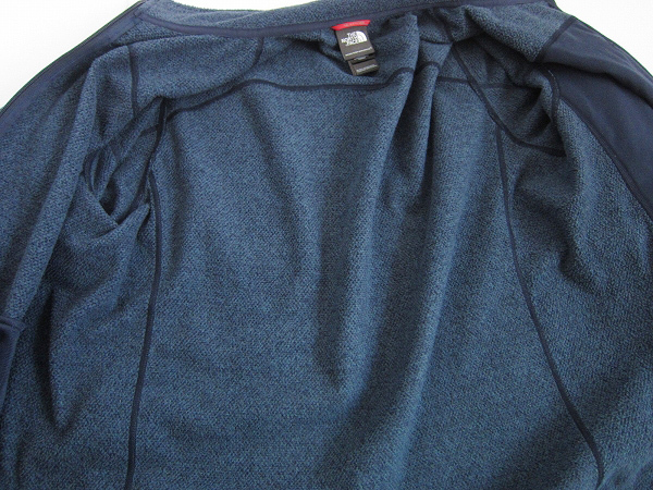 美品 アメリカ企画 ノースフェイス 裏起毛 フリース系 フルジップ ジャケット 紺系 メンズL THE NORTH FACE 服 中古 D141-18-0010X_3