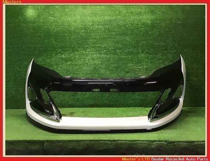 【送料無料】60系 ハリアー GR/G`s 純正 フロント バンパー フェイス 白パール/黒 52119-48560 ZSU60W/ZSU65W