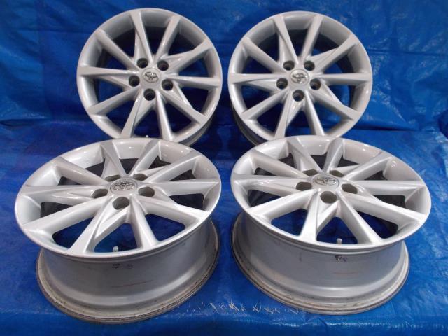 【宮城 塩釜発】中古 アルミホイールセット DAA-ZVW41W プリウスα 純正品 17×7J 5穴 4本 ※個人宅あて発送不可