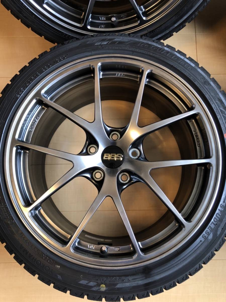 中古美品】 BBS RI-A 034 鍛造 18インチ スタッドレス 4本セット WRX 