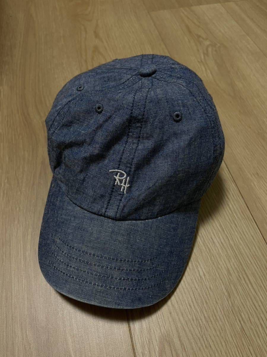 ロンハーマン デニム キャップ RONHERMAN RHC インディゴ 赤ロゴ ロン