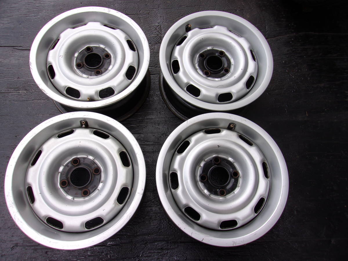 ☆売切り☆希少☆VW ゴルフⅢ ゴルフ3純正 PCD100 6J +45 鉄 スチール 
