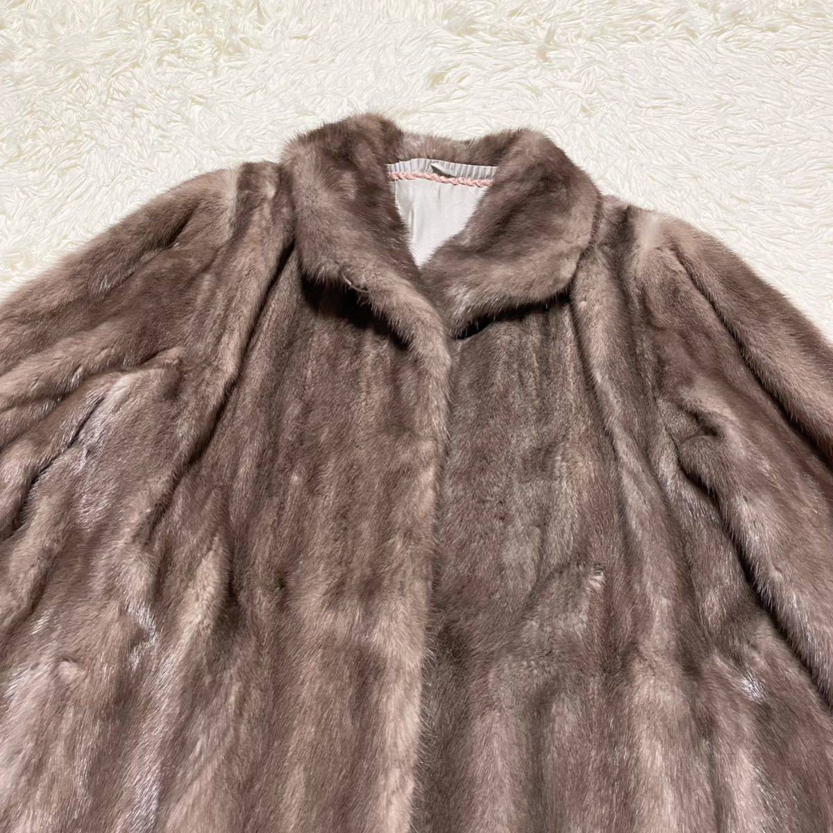 極美品 SAGA MINK サファイアミンク ミンクファーコート 84cm
