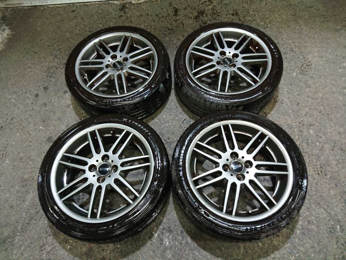 【新品，人気セール】 H233 オプション 17インチ 7J +48 ハブ56 PCD100 M14対応 4本 4穴 山有り 21年9月 205/45R17 ミニクーパーS R53 R50 R55 R56(ラジアルタイヤ)｜売買されたオークション情報、yahooの商品情報をアーカイブ公開 - 4穴