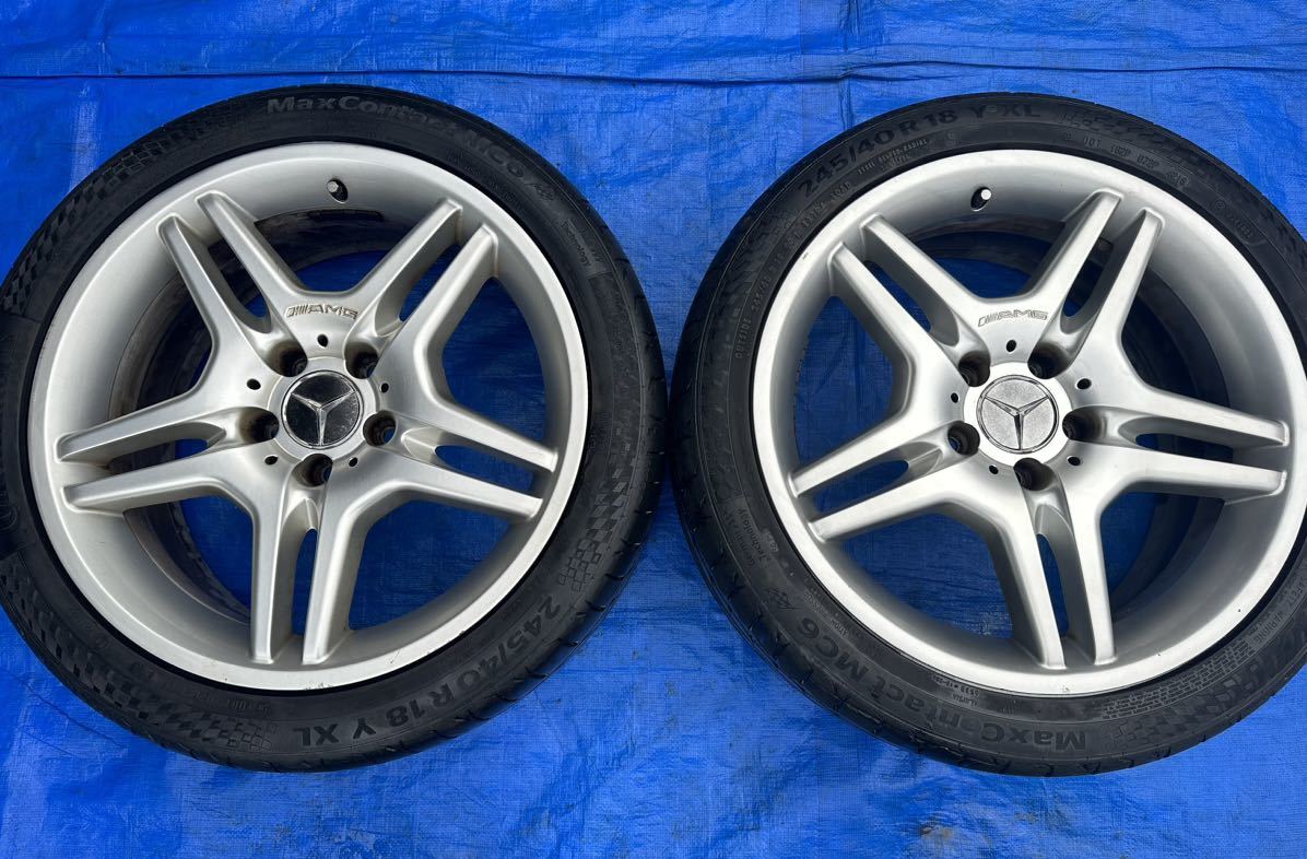 中古タイヤ＆ホイール4本セット 245/40R18 AMGホイール