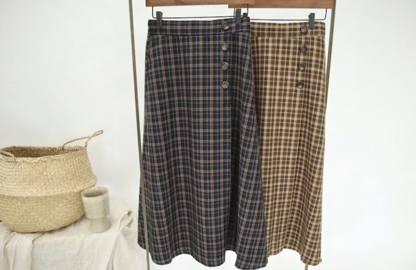 しまむら - TERA てら しまむら ｲｴﾛｰ ﾁｪｯｸ ｽｶｰﾄ 新品未使用の通販 by あい's shop｜シマムラならラクマ しまむらてらスカート