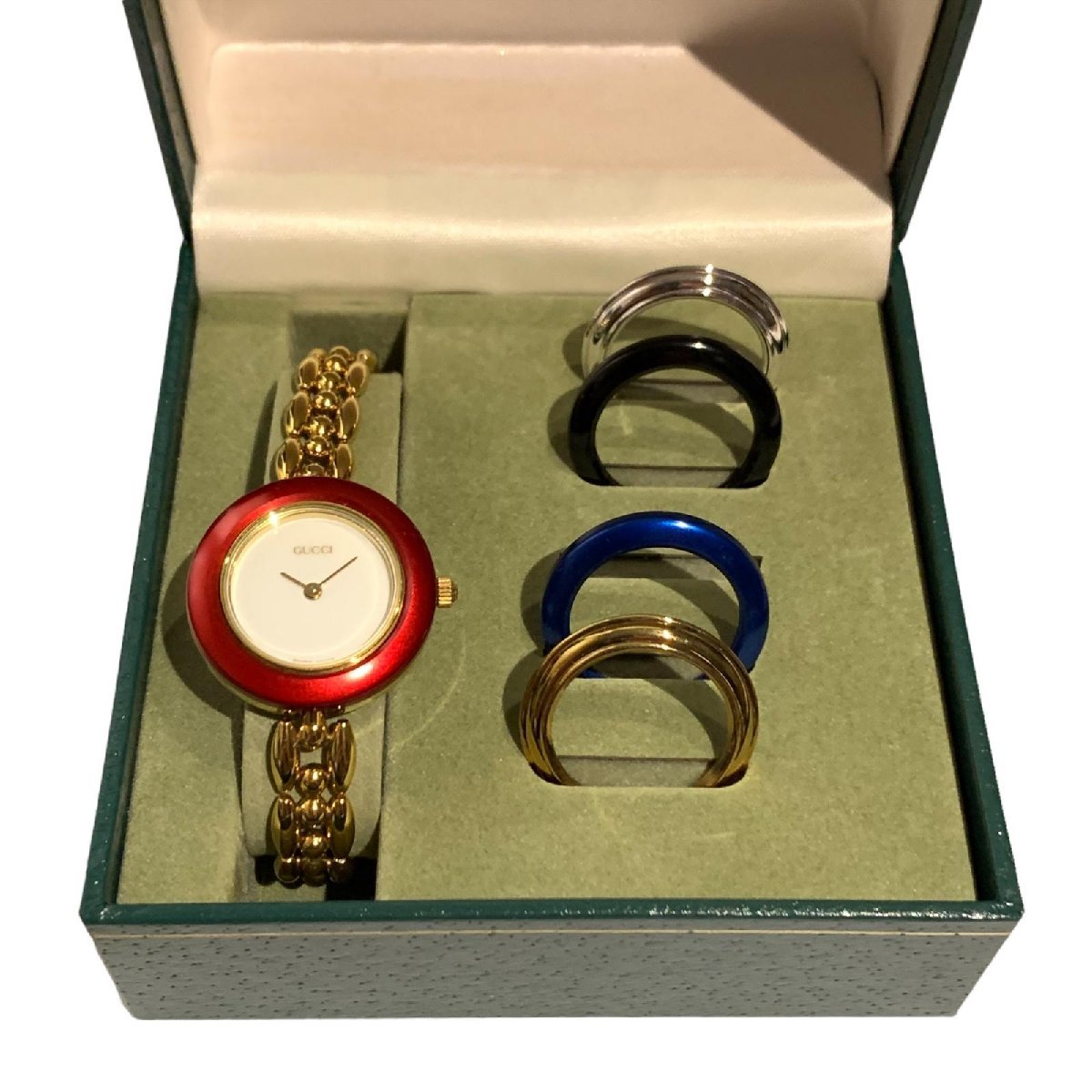 グッチ チェンジベゼル GUCCI 腕時計 レディース バングル GP by 