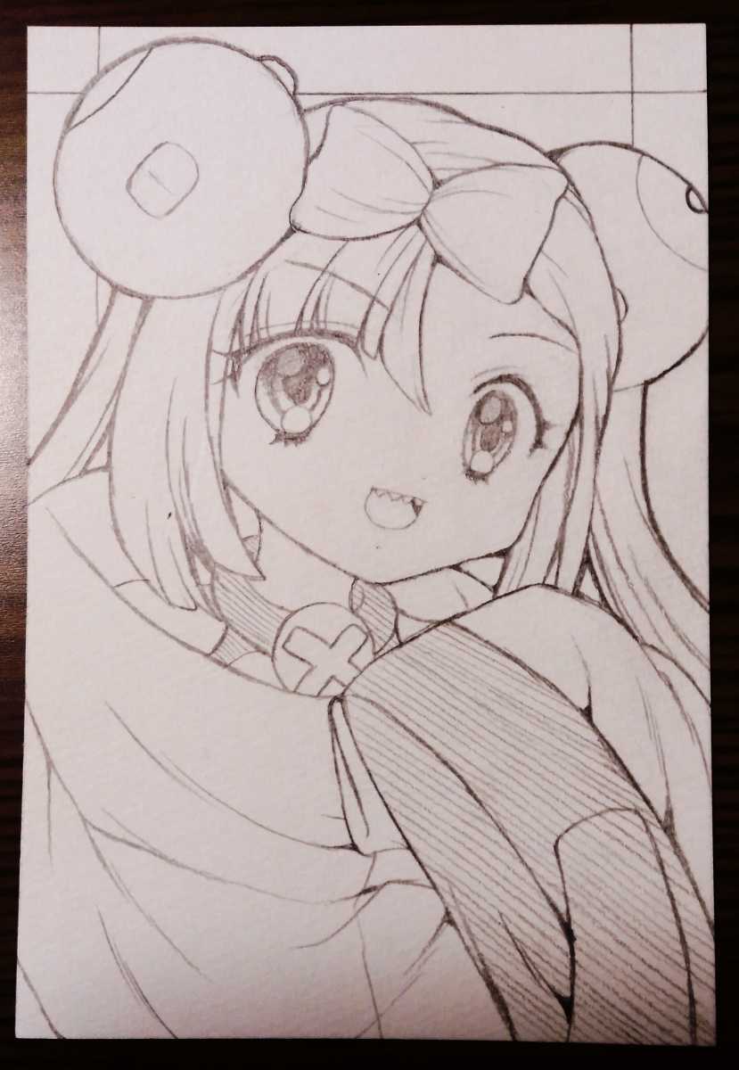 ラフ画 1枚のみ）同人手描きイラスト ポケモンSV ナンジャモ ハガキ