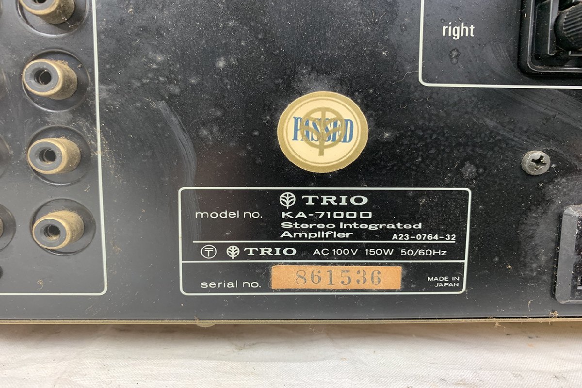 トリオ TRIO KA-3006 プリメインアンプ ジャンク（140s） TRIO TRIO