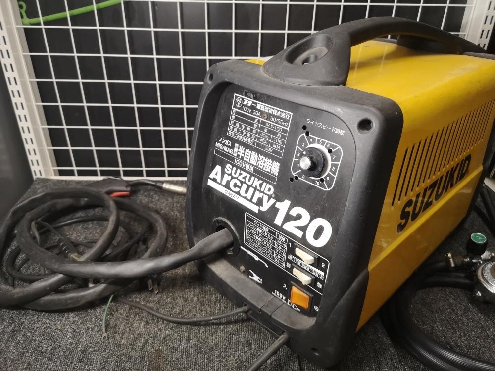 全国無料，品質保証 013 ジャンク品 SUZUKID スター電機製造 半自動溶接機 アーキュリー120 説明欄要確認 SAY-120 ジャンク品(半自動溶接機)｜売買されたオークション情報、yahooの商品情報をアーカイブ公開 - オーク 半自動溶接機