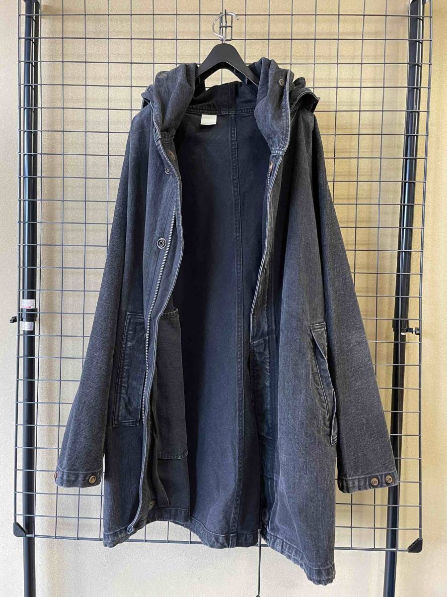 【N.HOOLYWOOD/エヌハリウッド】172-CO04-010 Collection Line Black Denim Hooded Coat ブラックデニム フーデッドコート ジャケット of and | Bias: Evaluating Crossover