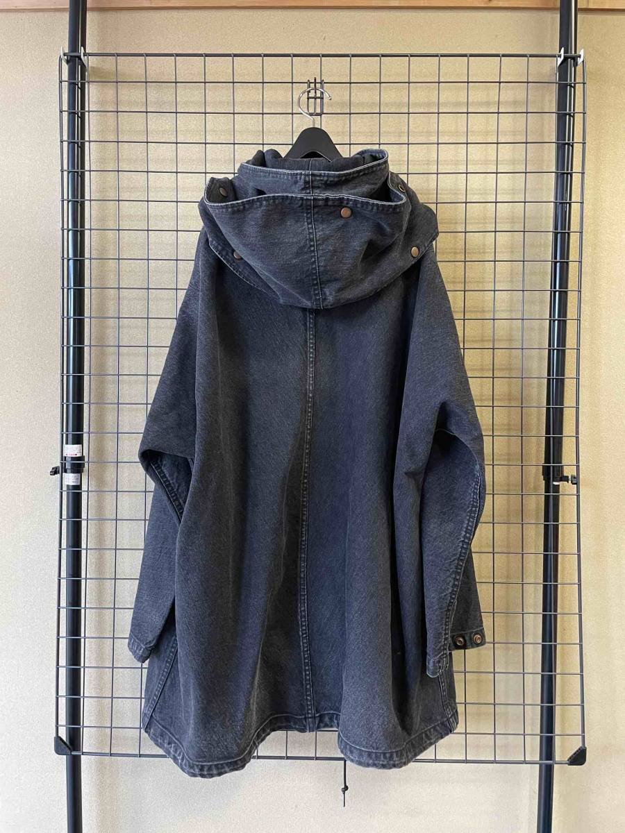 【N.HOOLYWOOD/エヌハリウッド】172-CO04-010 Collection Line Black Denim Hooded Coat ブラックデニム フーデッドコート ジャケット of and | Bias: Evaluating Crossover