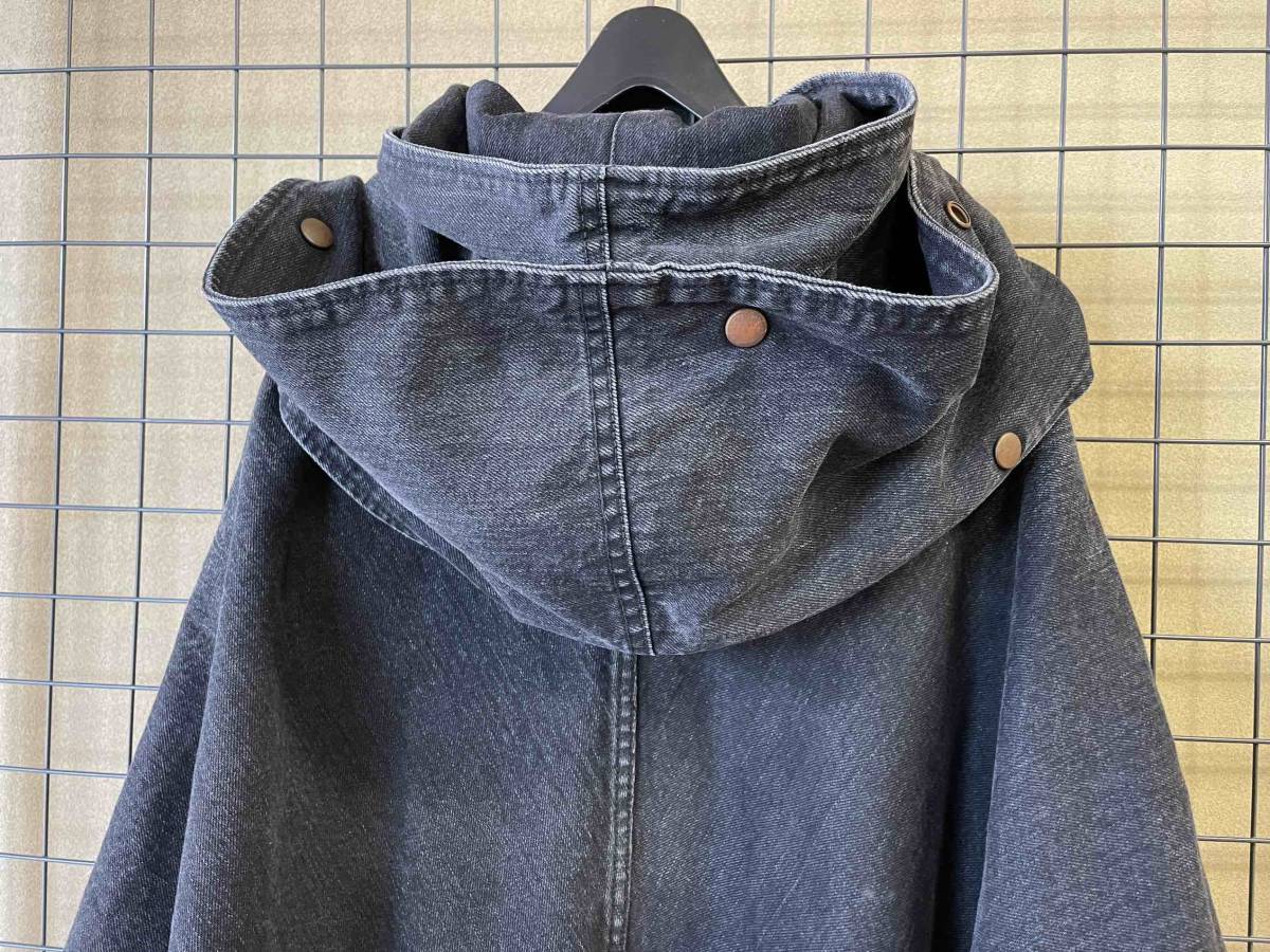 【N.HOOLYWOOD/エヌハリウッド】172-CO04-010 Collection Line Black Denim Hooded Coat ブラックデニム フーデッドコート ジャケット of and | Bias: Evaluating Crossover