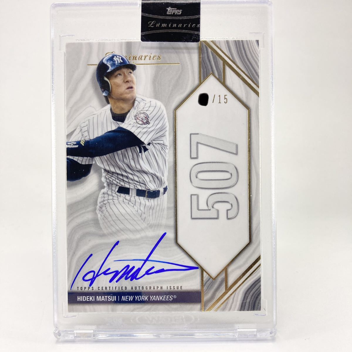 S*u様 松井秀喜 直書き直筆サインカード　topps finest ヤンキース S*u様 松井秀喜 直書き直筆サインカード topps finest ヤンキース 松井