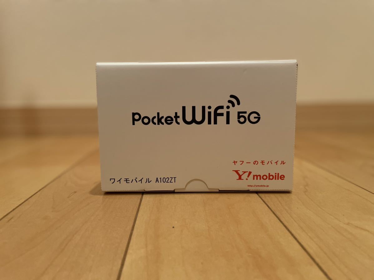 ワイモバイル　pocket WiFi 5G A102ZT ネイビー　新品未使用品　判定○
