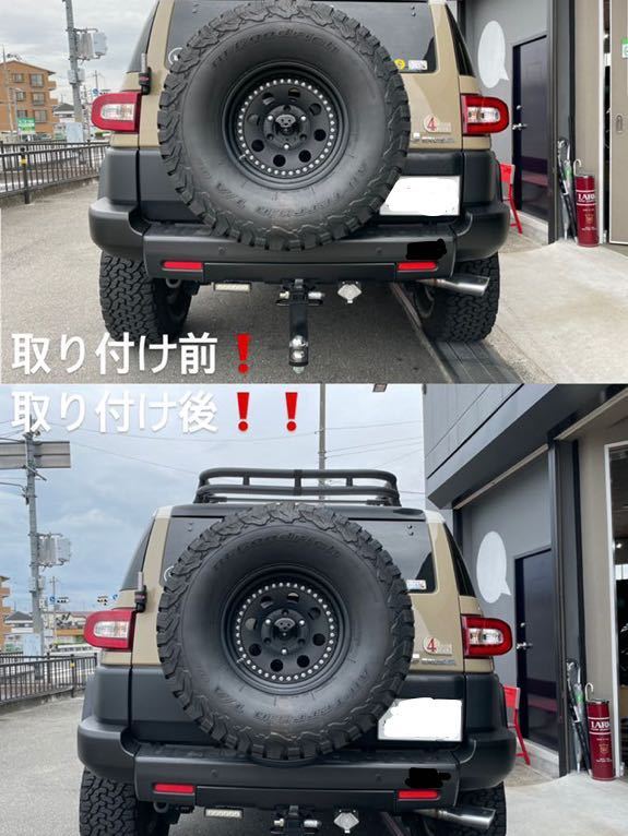 送料無料 FJクルーザー 背面タイヤブラケット タイヤキャリア アップ
