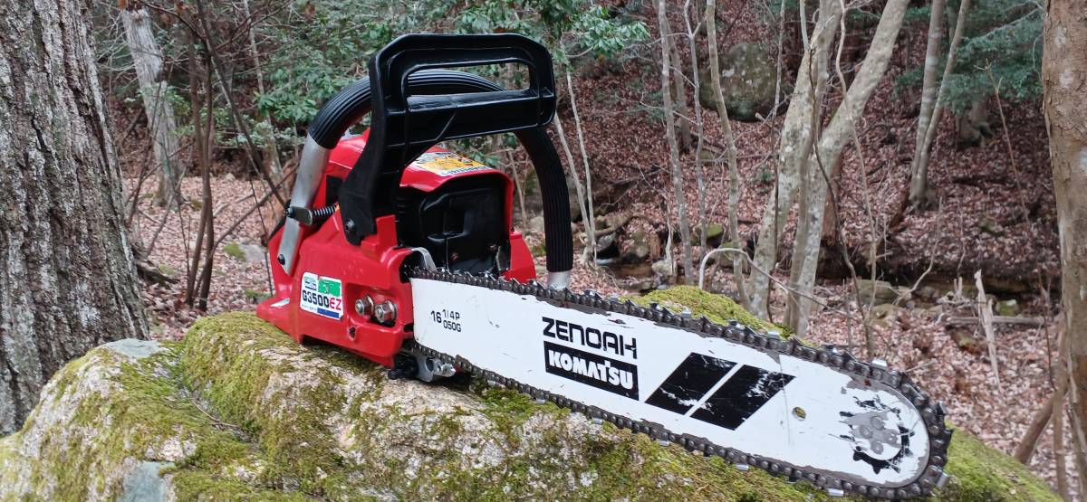 ゼノア G3500EZ エンジンチェーンソー バー35cm エンジン快調動画 バー 