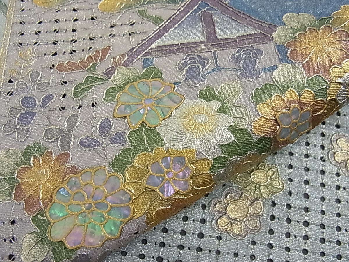 スワトウ刺繍 汕頭刺繍 花美人着物□中国三大刺繍 相良刺繍 総刺繍 