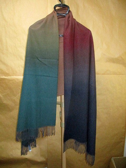 JOHNSTONS OF ELGIN カシミヤ100％ 大判 ストール グラデーション