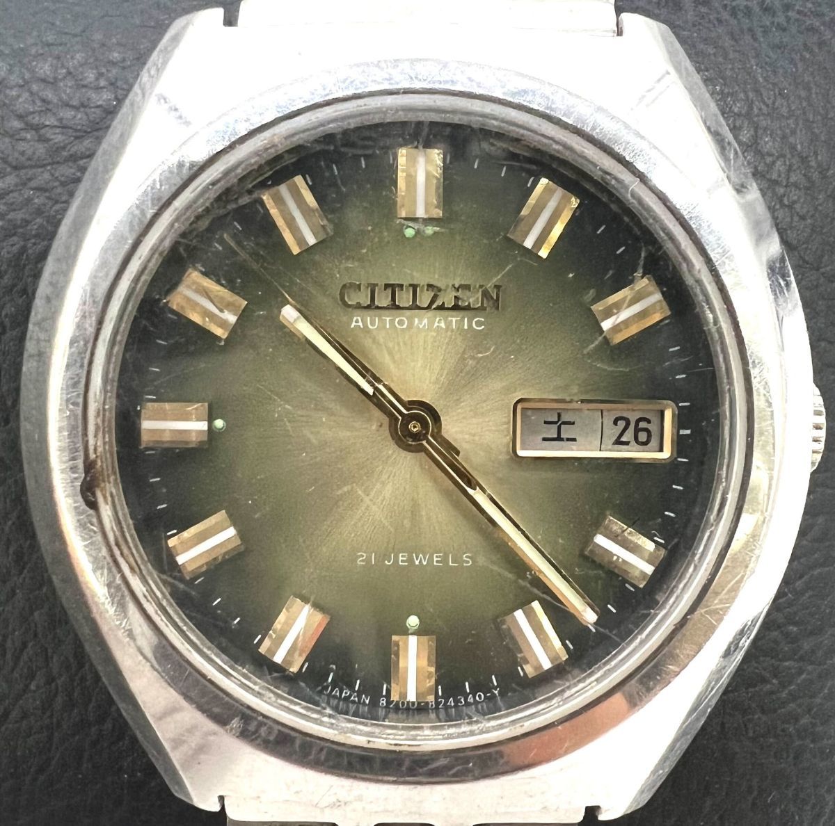 ☆稼働品☆ CITIZEN シチズン 自動巻き メンズ腕時計 GN-4-5 4-821548Y 