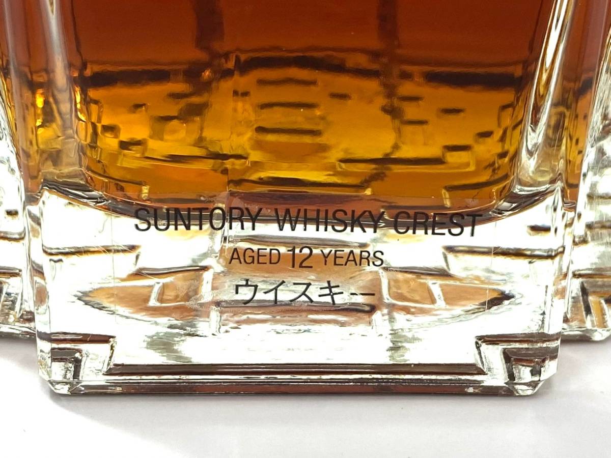 □【未開栓】SUNTORY/サントリー クレスト 12年 HALL 特製ボトル 響型 