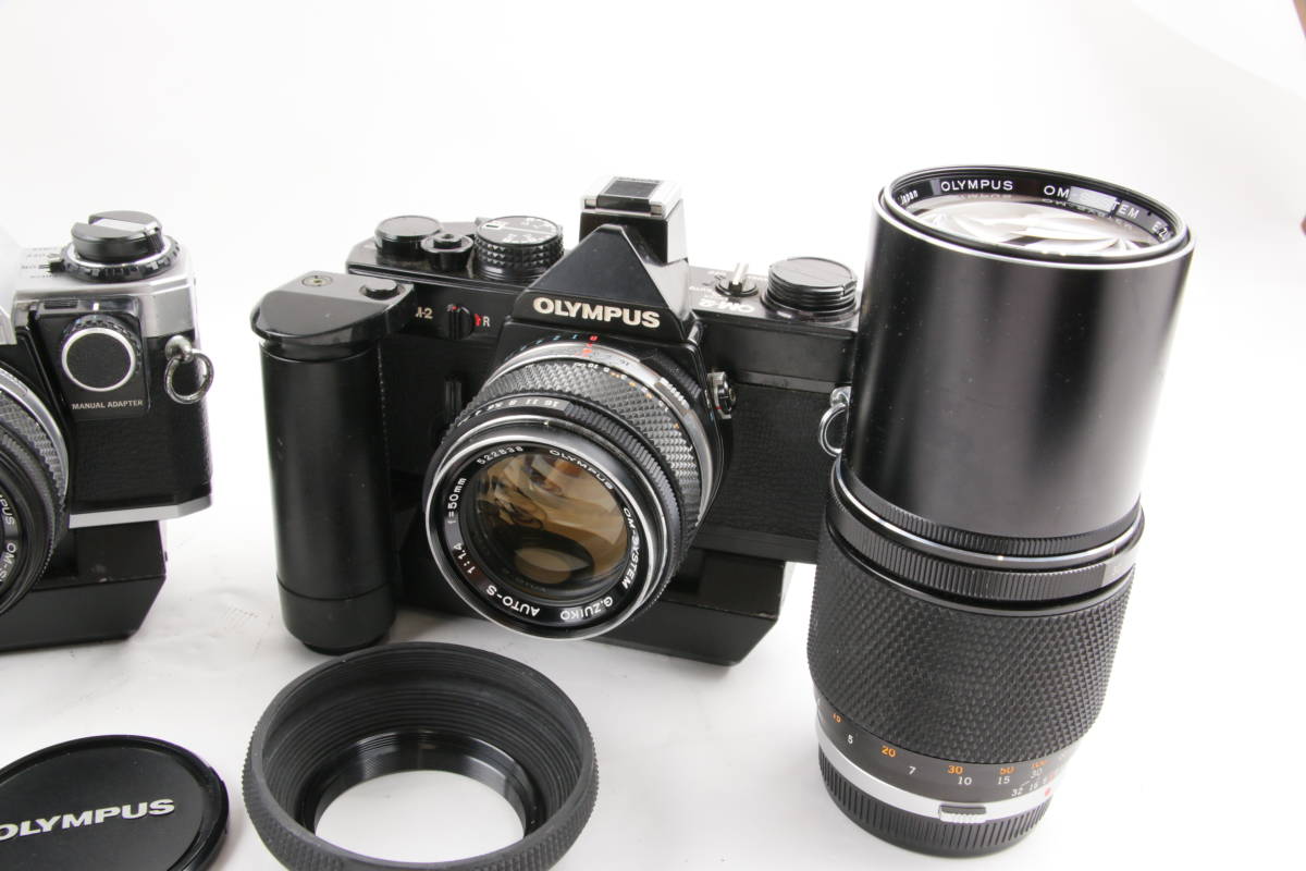 CL21/ まとめ OLYMPUS OM-1 / OM2 ブラック/ OM10 / G.Zuiko Auto-S
