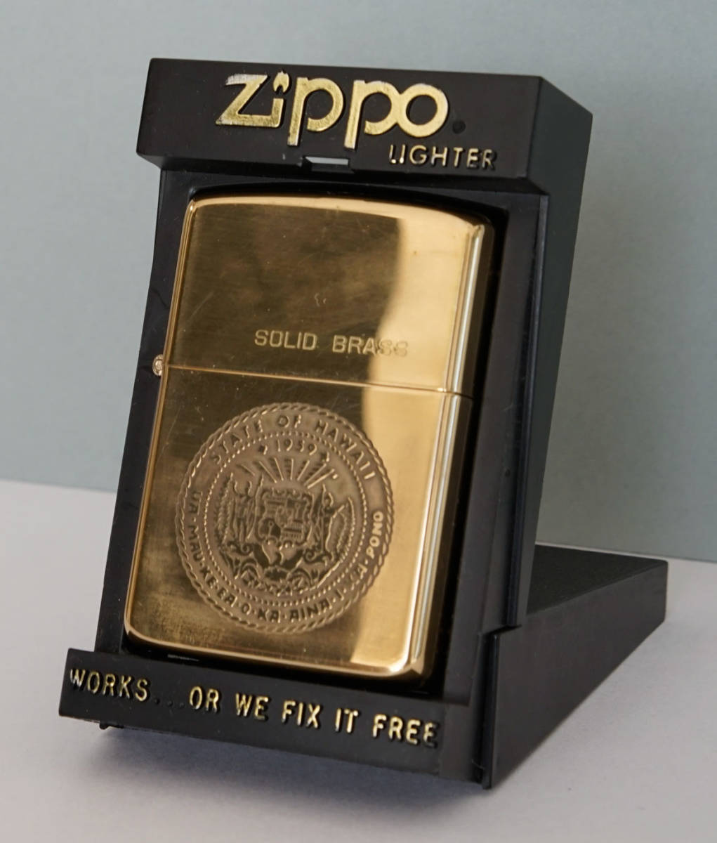 zippo 1932 1985 solid brass hawaii(タウン＆カントリー)｜売買された