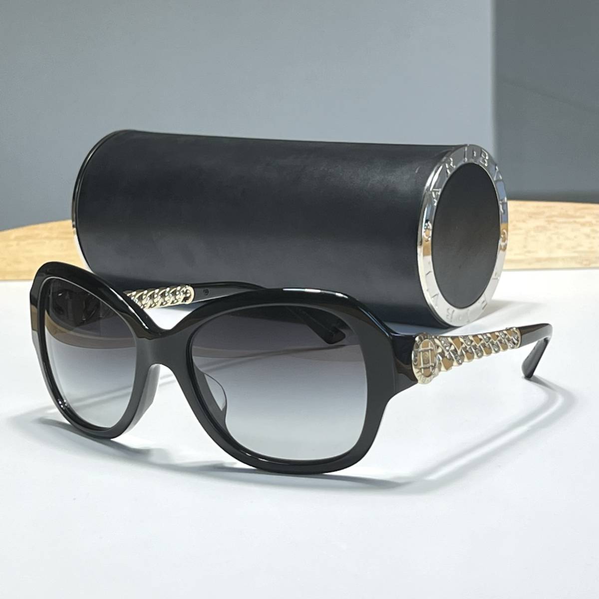 ◆BVLGARI ブルガリ 喜平チェーンモチーフ ビーゼロワン グラーデーションレンズ サングラス 8130-B-F 501/8G 56mm eyewear