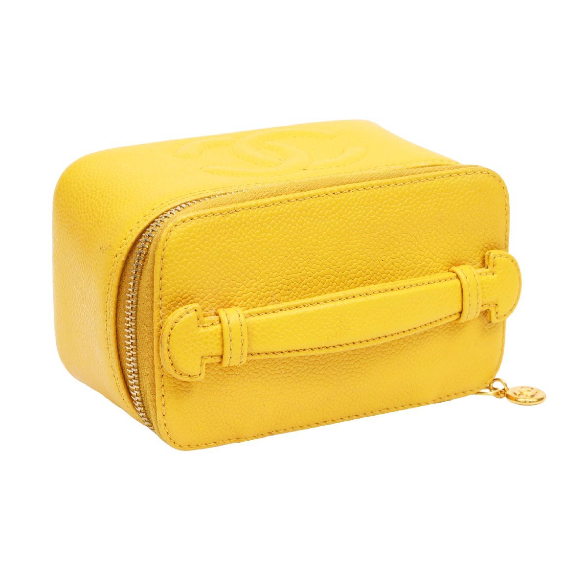 激レア】CHANEL シャネル ミラー付きミニバニティ イエロー 黄色 