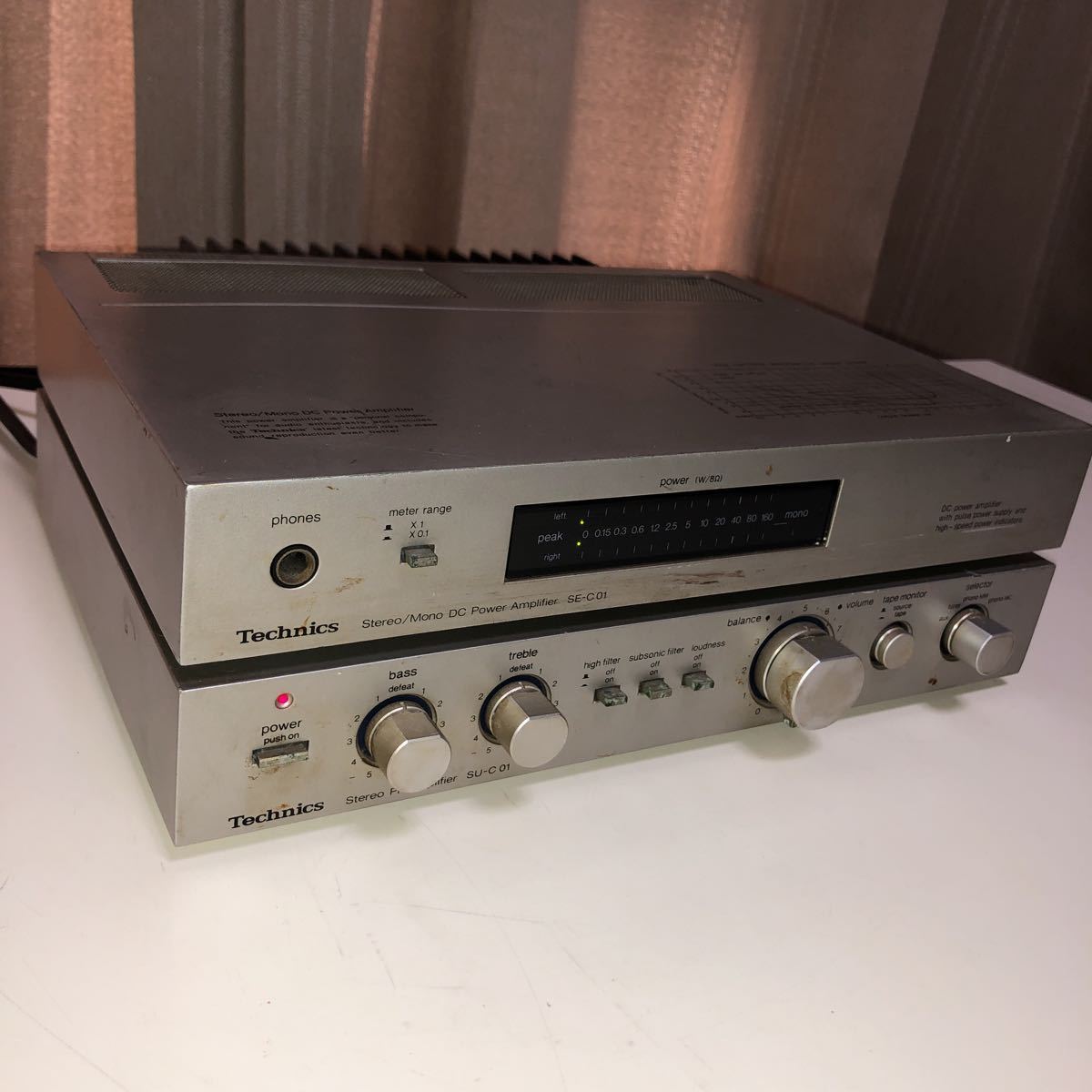 SE-C01 Technics パワーアンプ テクニクス ステレオ⁄モノ DC