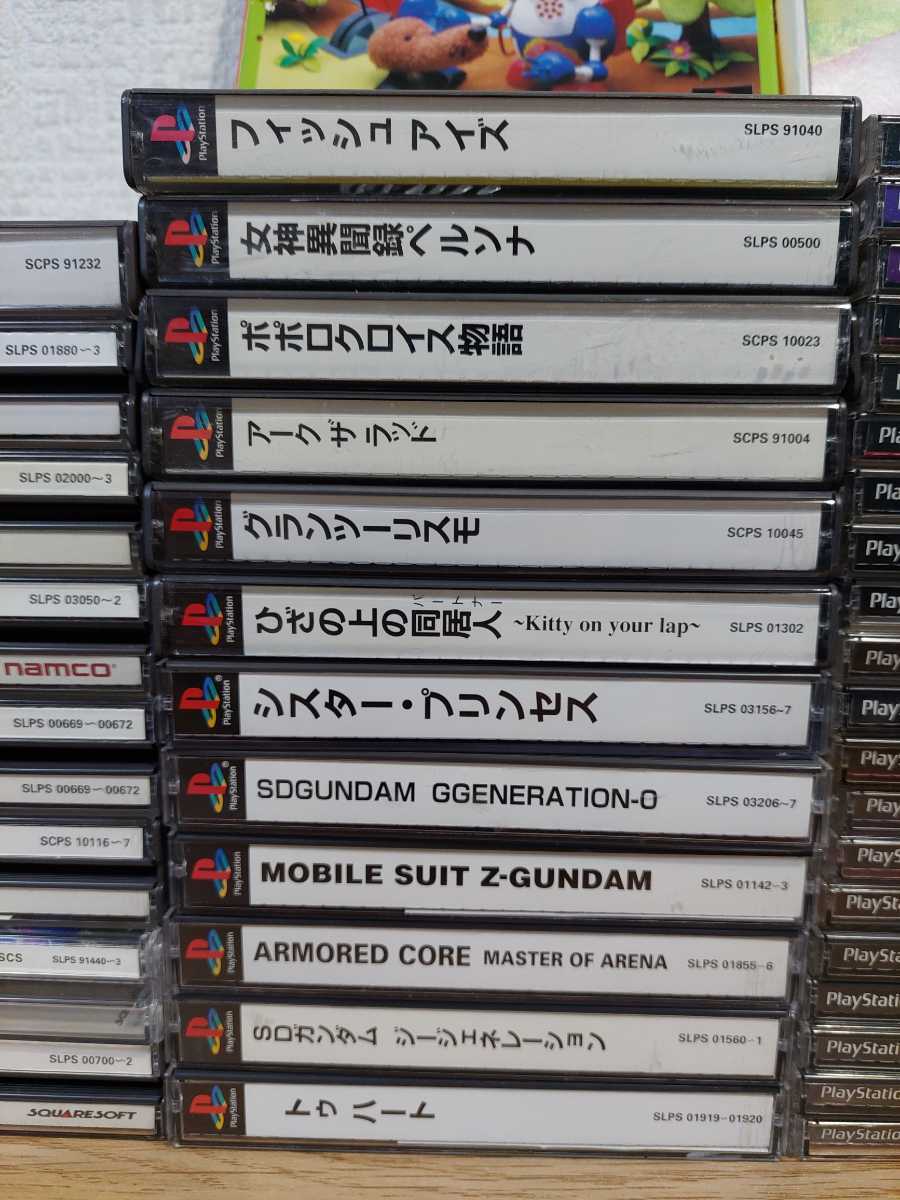 【大量】PS1ソフト80枚セット/グランツーリスモ/エースコンバット/ジェットでGO/サガフロンティア/悠久幻想曲/リッジレーサー/FF/犬夜叉 