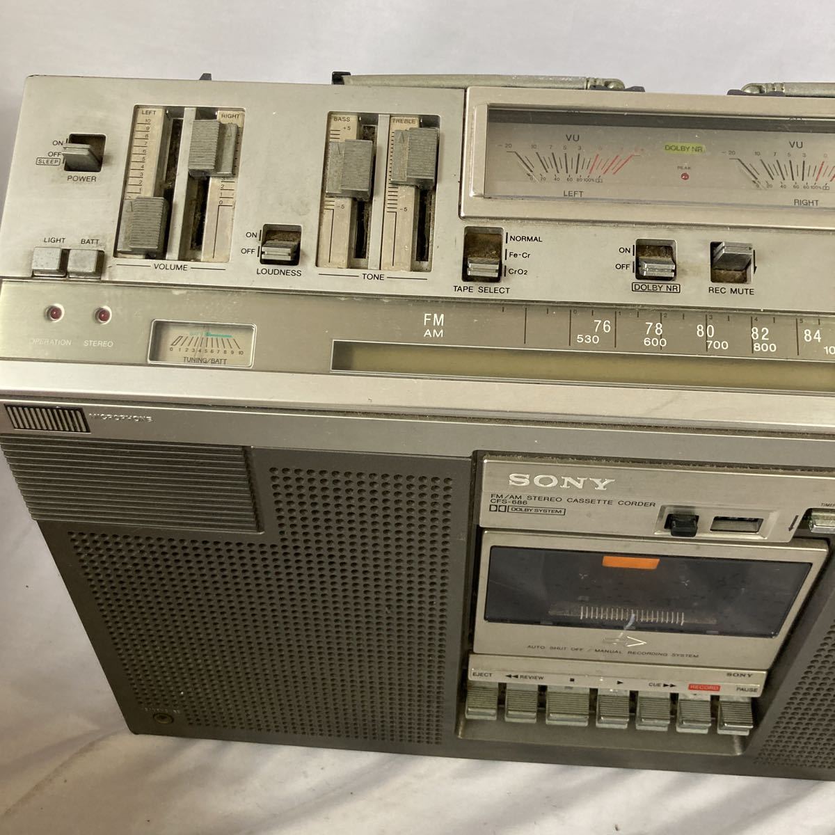 SONY CFS-686 昭和レトロ 【訳アリジャンク】 SONY CFS-686 昭和レトロ
