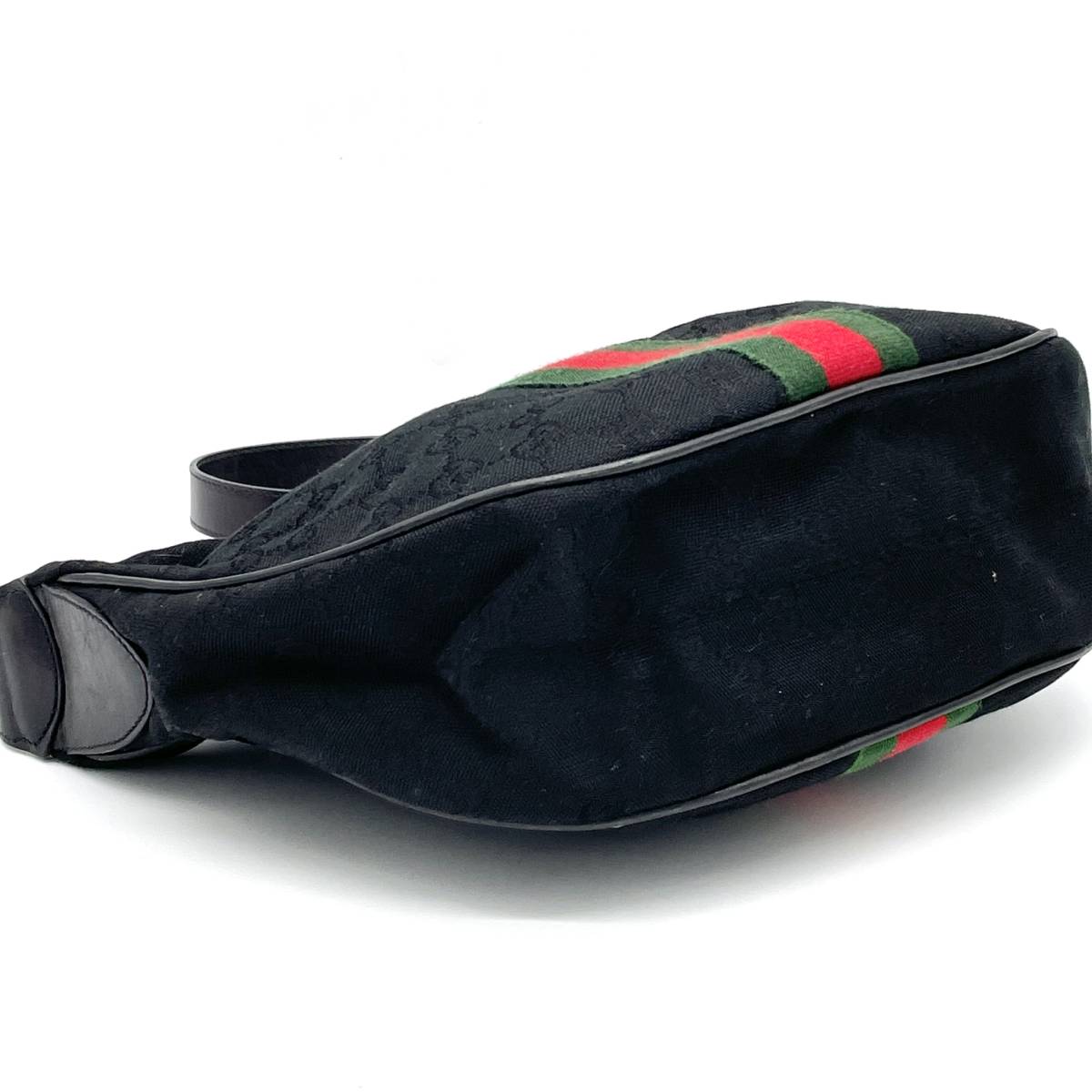 1円 良品 GUCCI オールドグッチ シェリーライン GGキャンバス レザー 