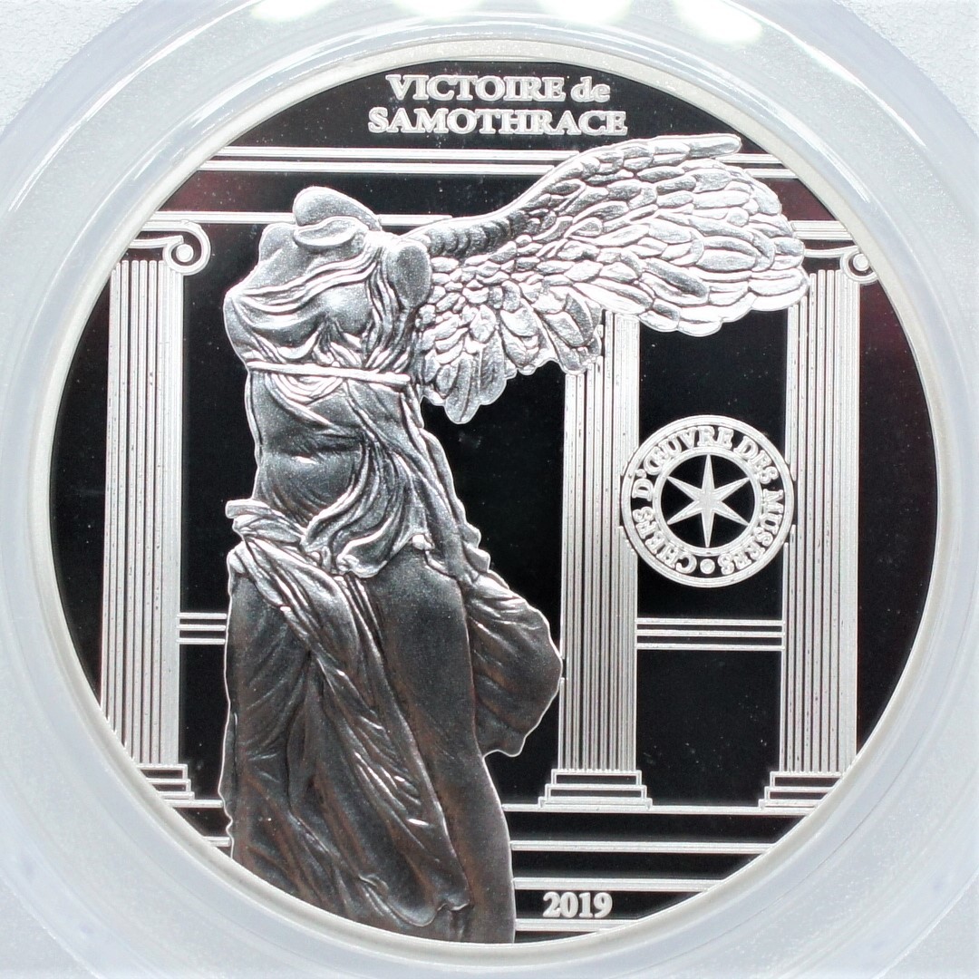 しすがの芸術 最高鑑定!!】2019年 フランス サモトラケのニケ 10ユーロ 銀貨 PCGS