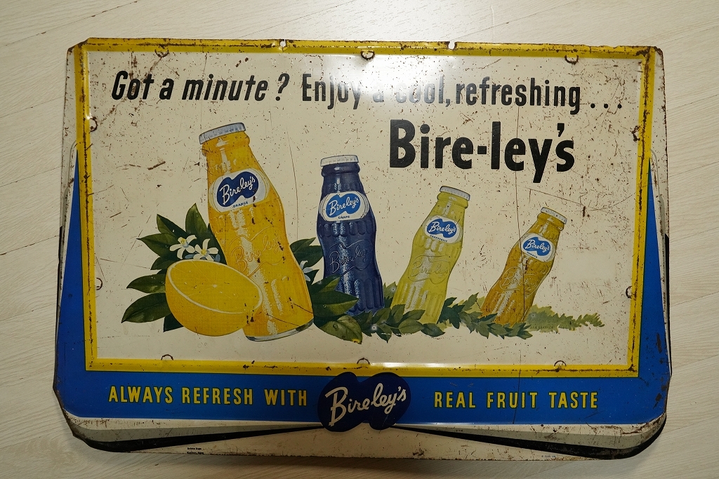 Bireley's バヤリース・オレンジ ホーロー看板 レトロ 昭和レトロ琺瑯 Bireley's バヤリース・オレンジ ホーロー看板 レトロ 昭和レトロ琺瑯