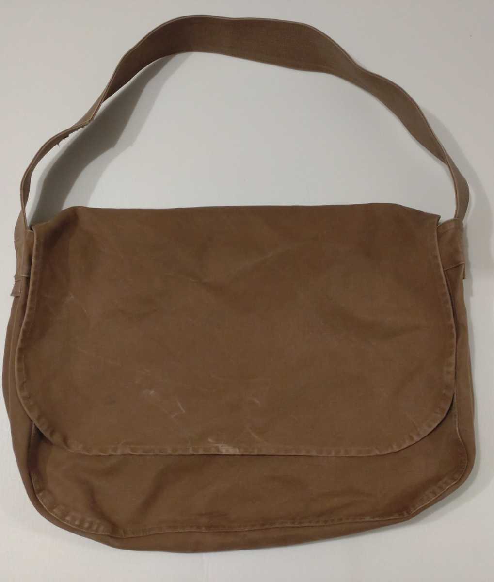 希少！絶版！atlast ニュースペーパーバッグ ブラウンダック アットラスト ブッチャープロダクツtimeworn clothing ヴィンテージ