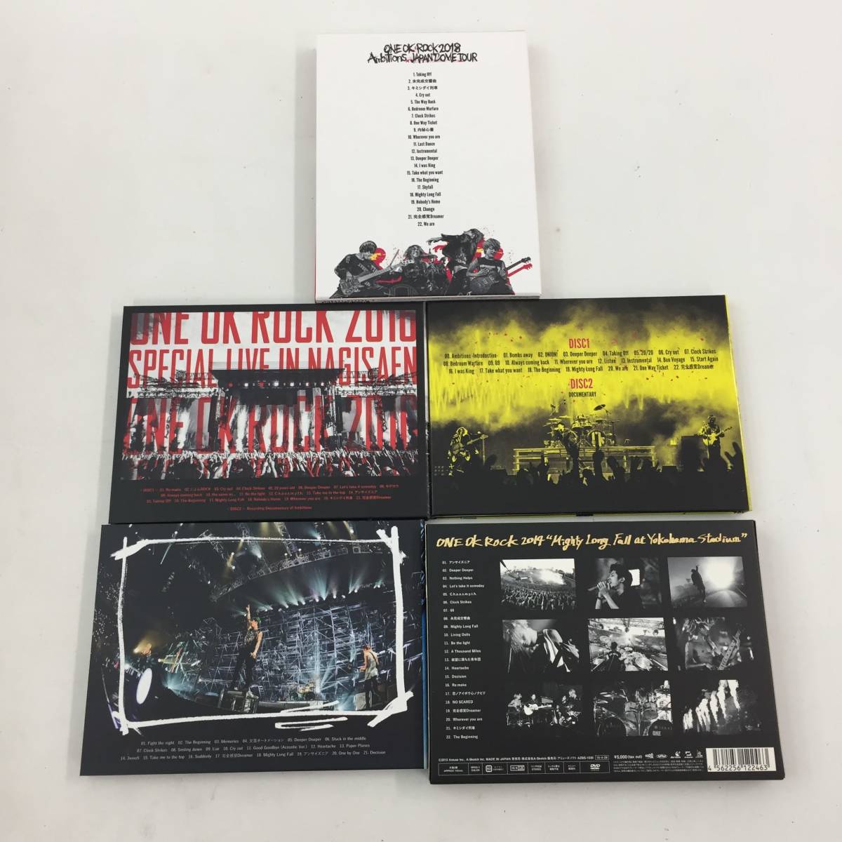 ONE OK ROCK ワンオクロック DVD Blu-ray 5作品セット 2014～2018
