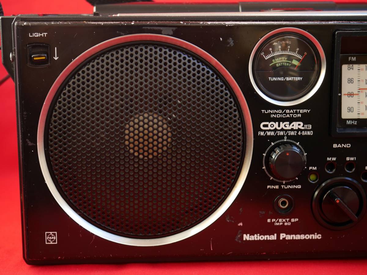 National COUGAR113ラジオ本体+ケーブル