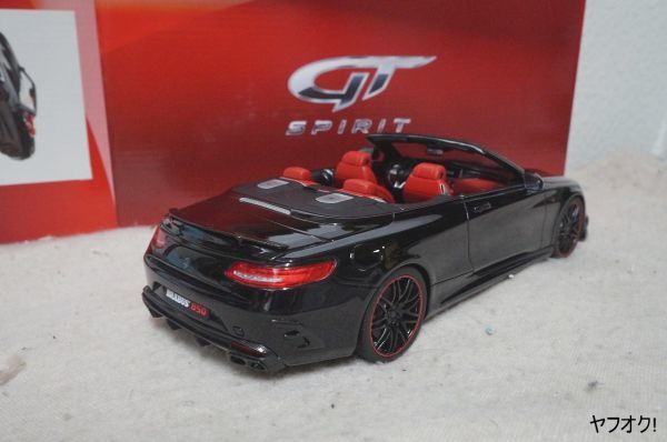 GT SPIRIT ブラバス 850 Sクラス カブリオレ 1/18 ミニカー 黒