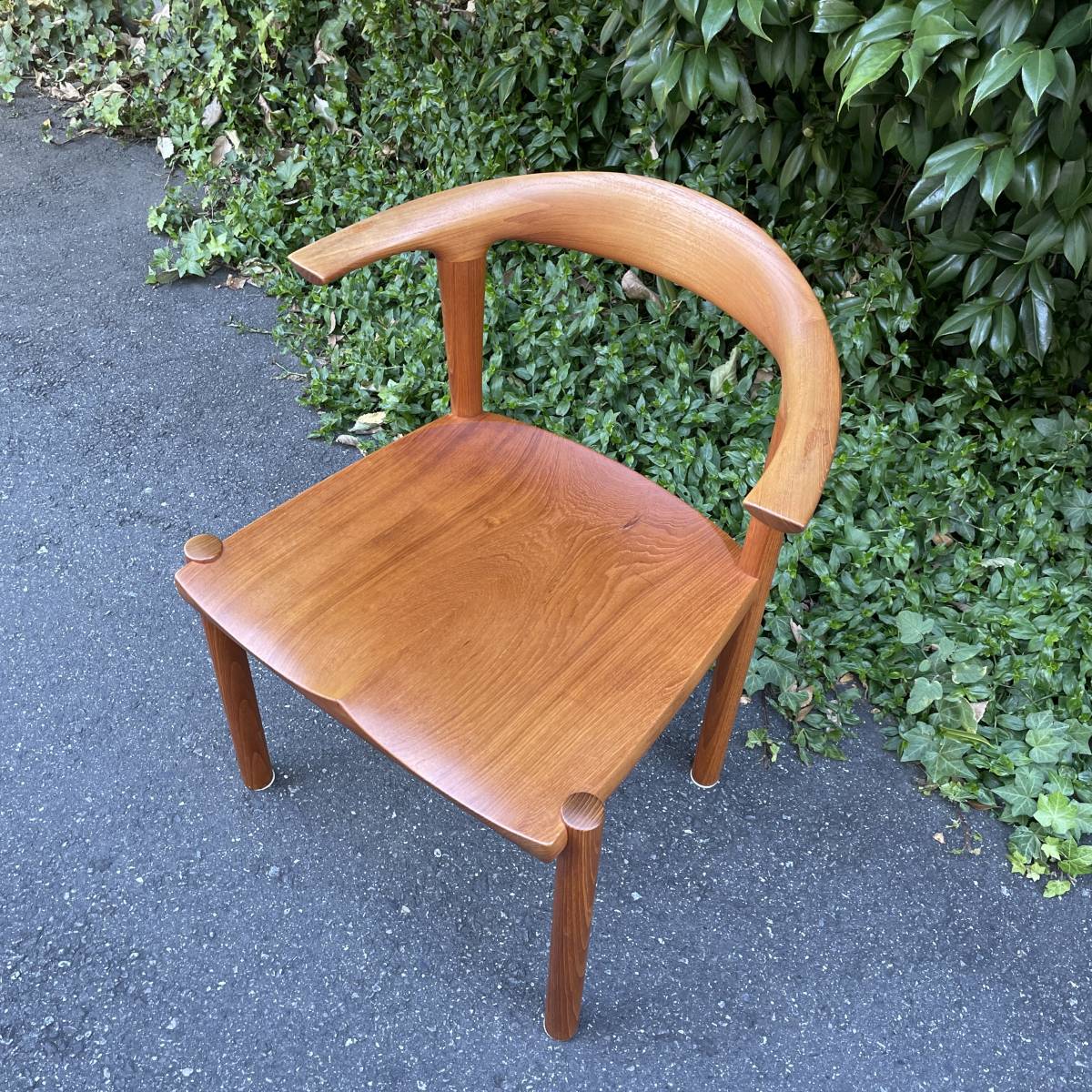 家具蔵ARMCHAIR　ARCOⅡ②　チェリー材 家具蔵】ARC アーク アームチェア ダイニングチェア チェリー材 本革